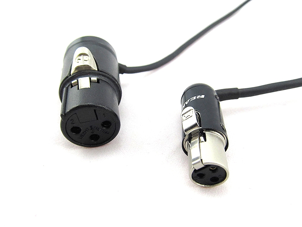 OPS - Angled XLR3F to angled TA3F connector