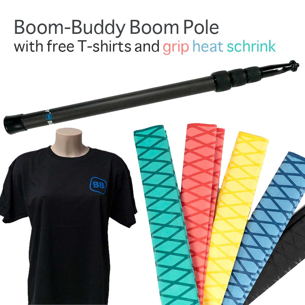 Boom-Buddy Boom Pole bundle with grip heat shrink