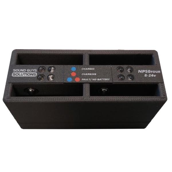 Sound Guys Solutions NP50-FOUR 4-bank charger Sound Guys Solutions NP50-FOUR 4-bank charger