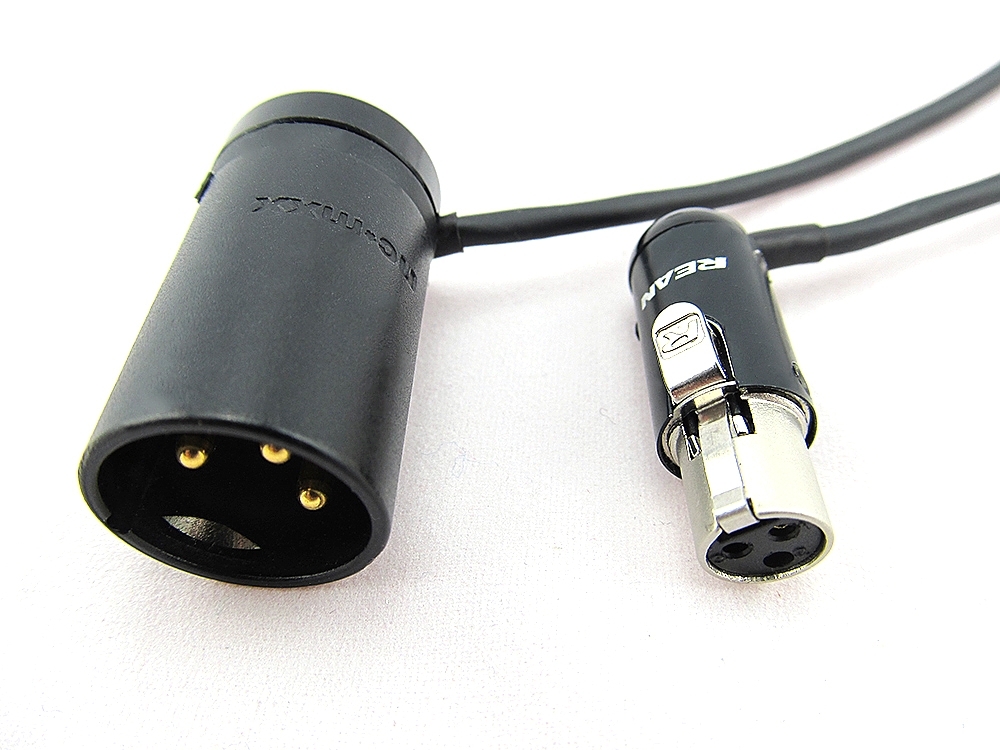 OPS - Angled XLR3M to angled TA3F connector