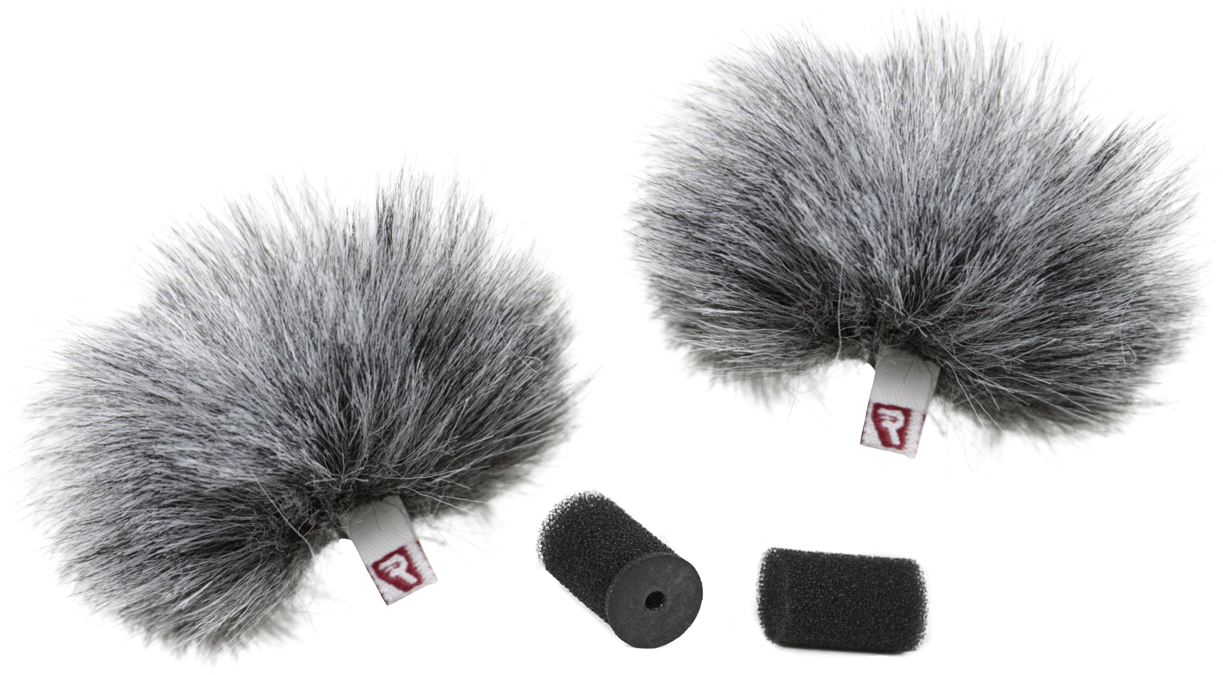 Rycote Furry Windjammer, Grey 2pcs