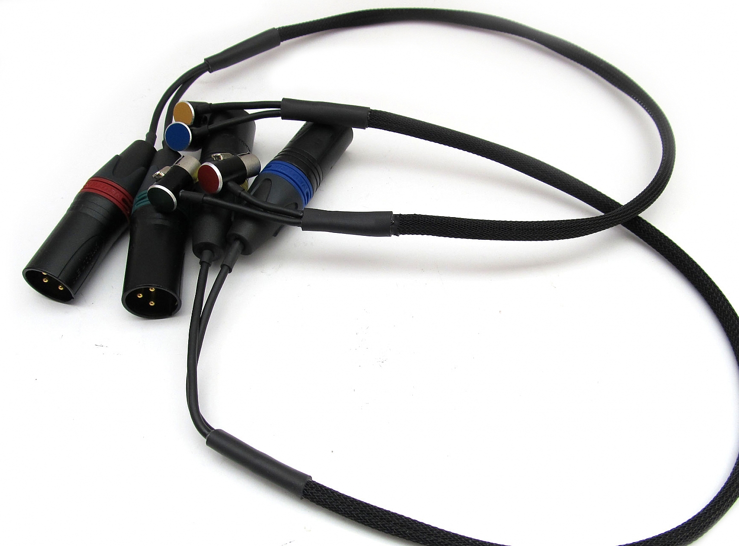 OPS - Twin cable, 2x angled TA3F to XLR3M (2)