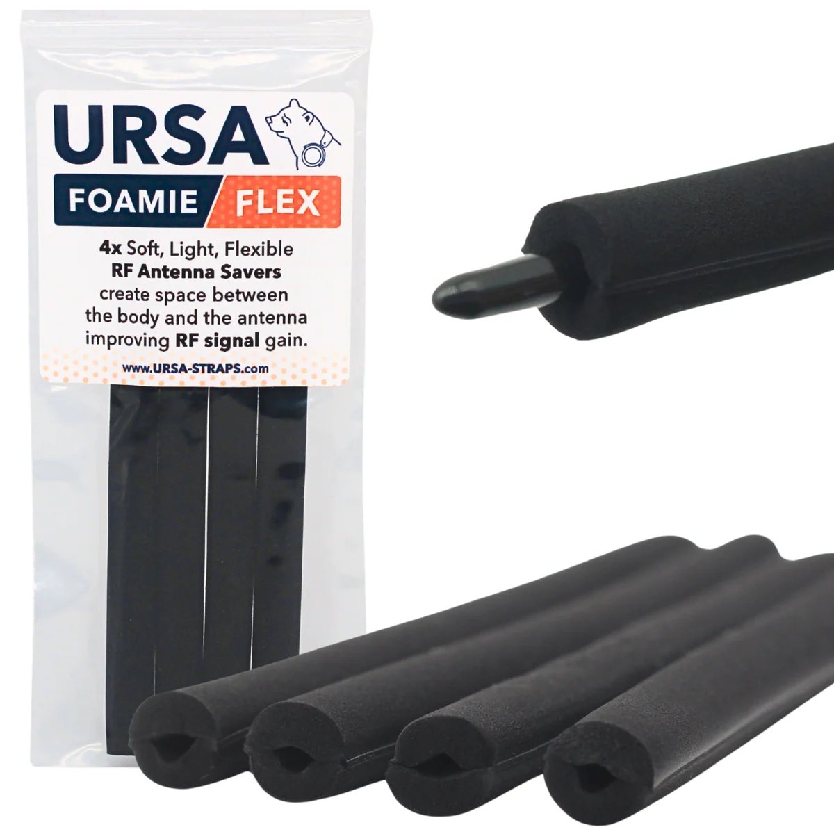 Ursa FOAMIE FLEX 4 Pack - Black