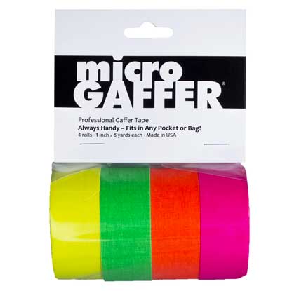 Visual Department microGaffer - 4-pack - Fluorescent Visual Department microGaffer - 4-pack - Fluorescent