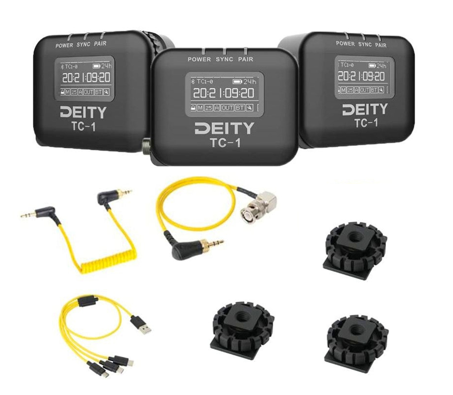 Deity TC-1 timecode device- 3-kit incl. cables