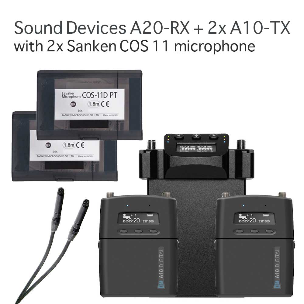 Sound Devices A20-RX-XLR + 2x A10 kit + COS11