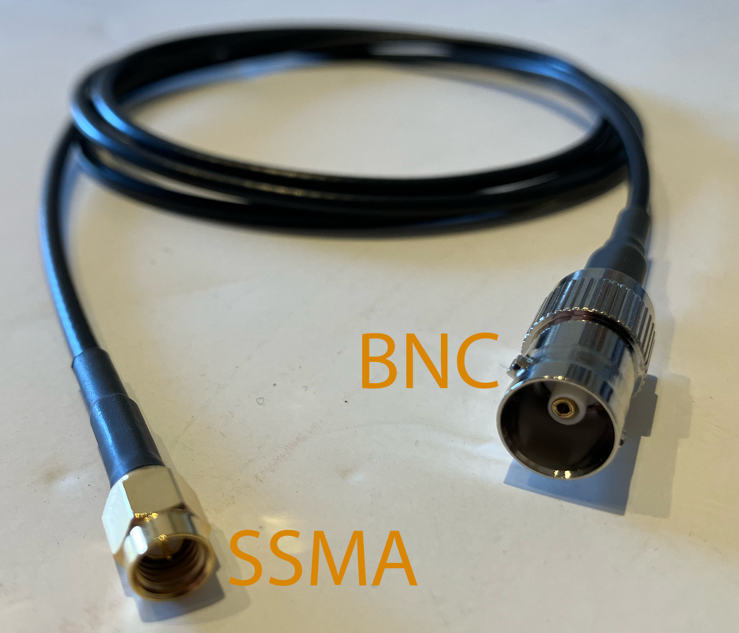 AEM SSMA male - BNC female antenna cable