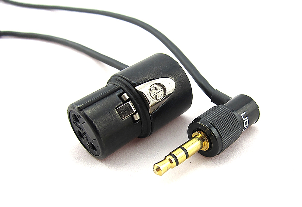 OPS - Angled EW 3,5mm jack to angled special XLR3F