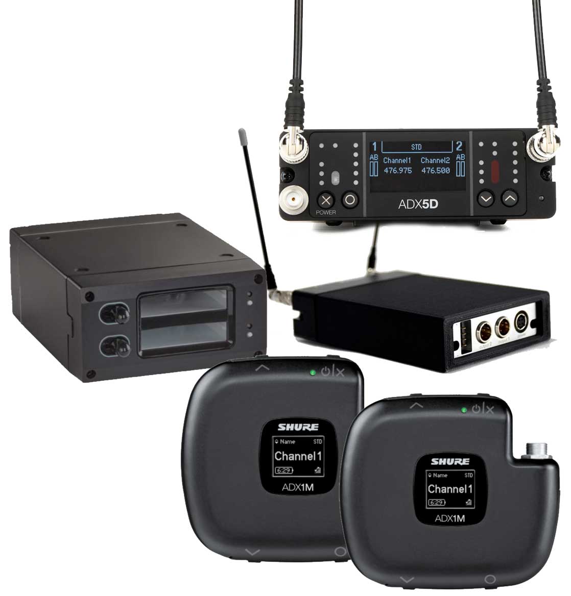 Shure ADX5D + 2x ADX1M + Charger set Shure ADX5D + 2x ADX1M + Charger set