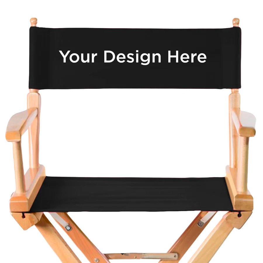 Filmcraft Director Chair Personalized Canvas