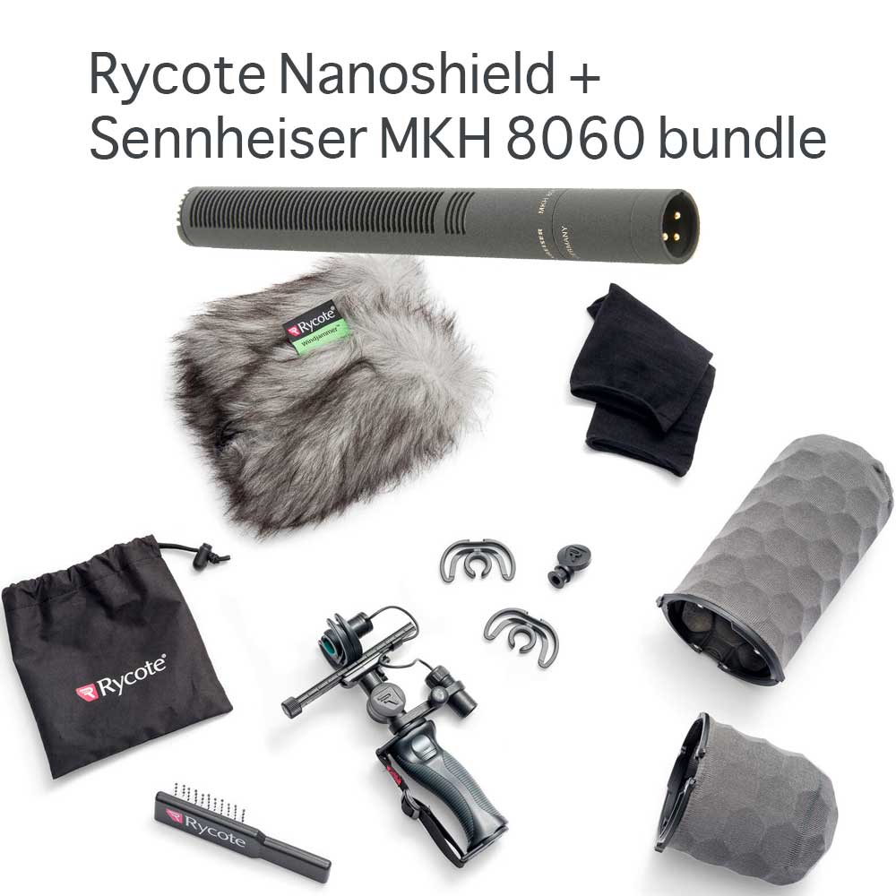 Sennheiser MKH 8060 + Rycote Nano shield bundle