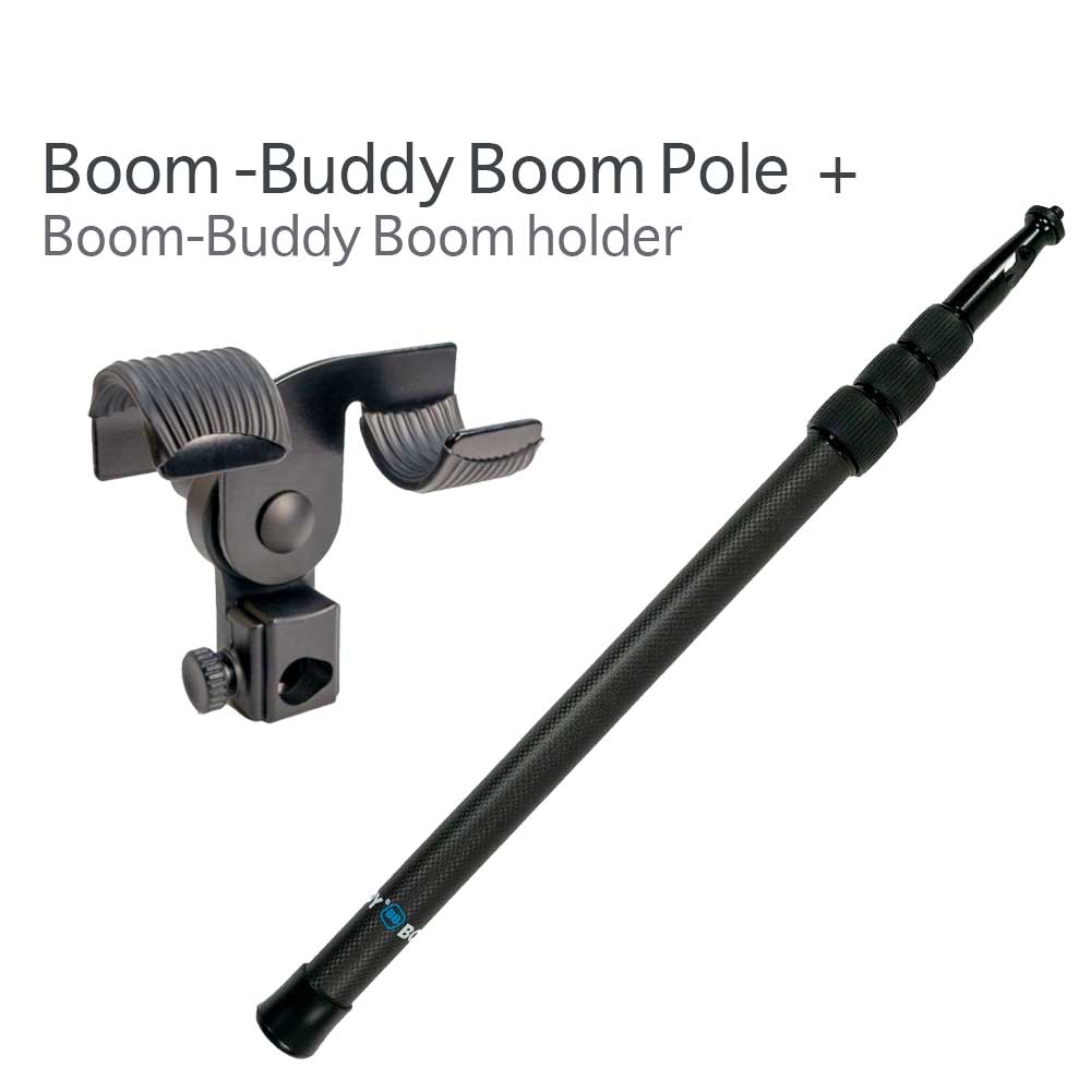 Boom-Buddy Boom Pole bundle with boom pole holder